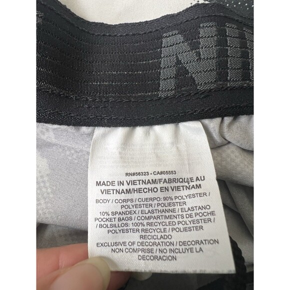 Nike Dri Fit Flex Shorts Mens XL White Black Print 8” Training Athletic Unlined - Picture 4 of 10